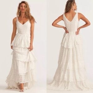 LoveShackFancy Sarabi Gown True White Bridal Dress